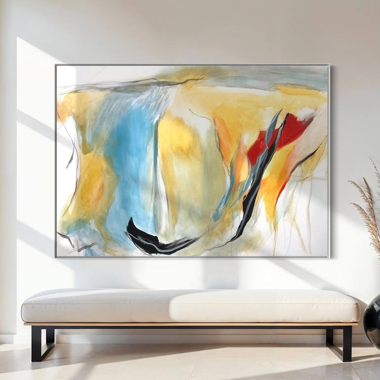 Original Abstract Expressionism Abstract Painting by Cheryl Harrison