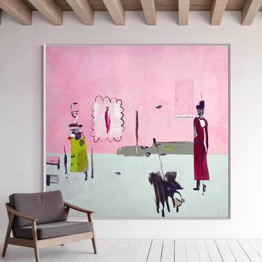 Original Abstract Women Painting by Cheryl Harrison