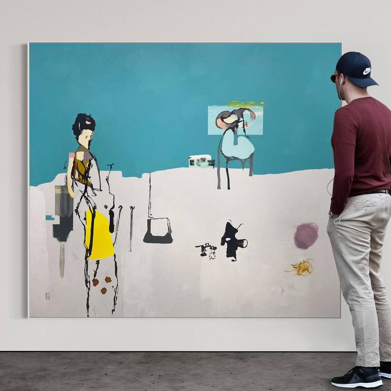 Original Abstract Women Painting by Cheryl Harrison