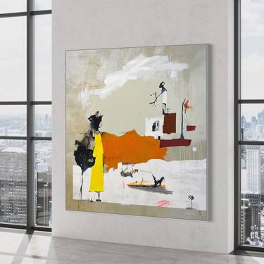 Original Abstract Expressionism Abstract Painting by Cheryl Harrison