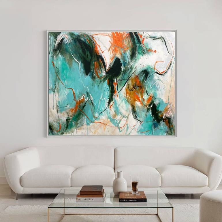 Original Abstract Expressionism Abstract Painting by Cheryl Harrison