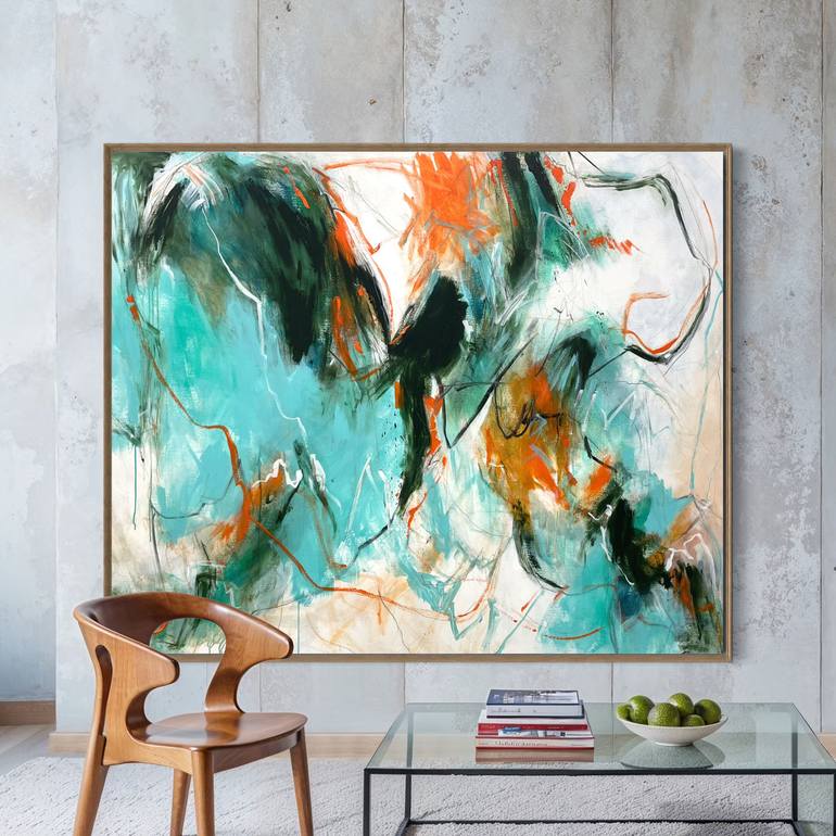 Original Abstract Expressionism Abstract Painting by Cheryl Harrison