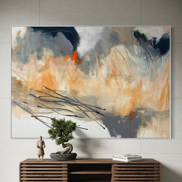 Original Abstract Expressionism Abstract Painting by Cheryl Harrison