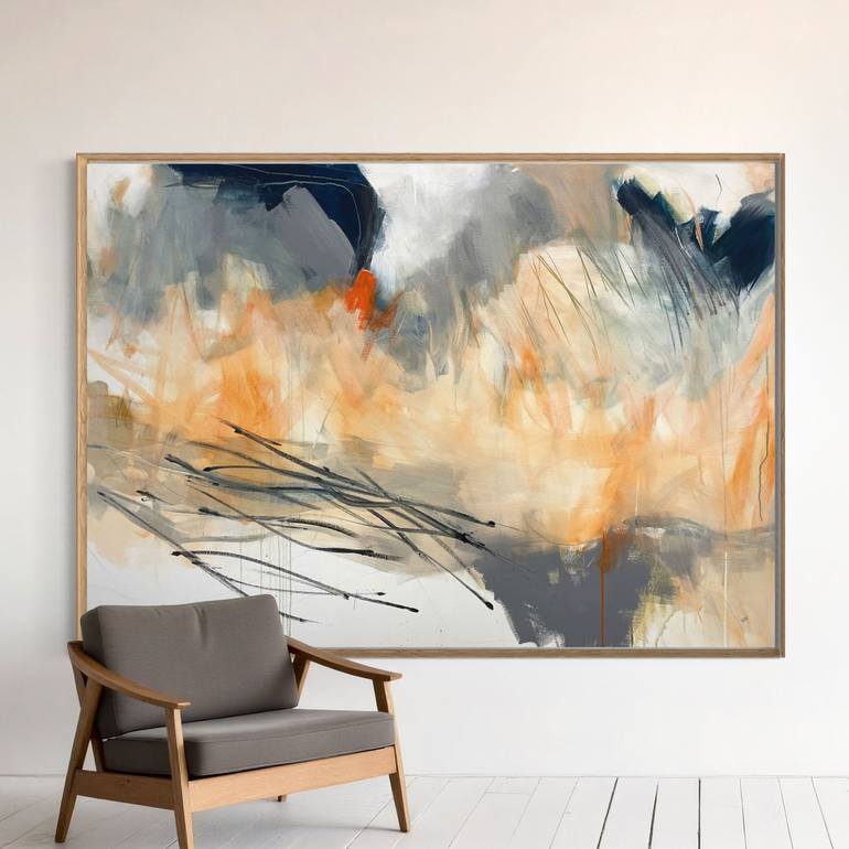 Original Abstract Expressionism Abstract Painting by Cheryl Harrison