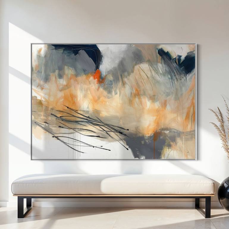 Original Abstract Expressionism Abstract Painting by Cheryl Harrison