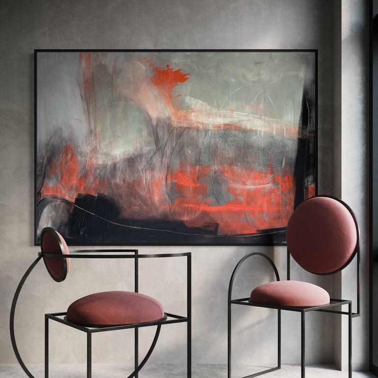 Original Abstract Expressionism Abstract Painting by Cheryl Harrison