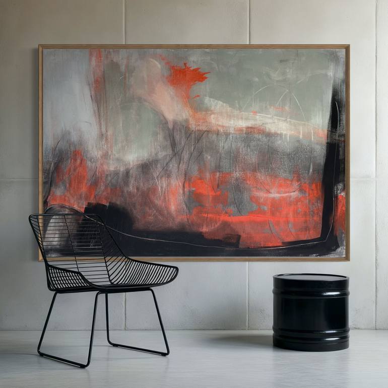 Original Abstract Expressionism Abstract Painting by Cheryl Harrison