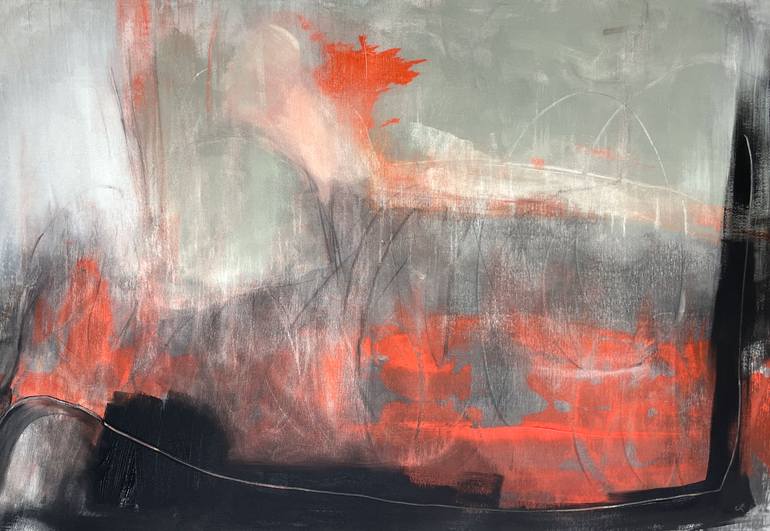 Original Abstract Expressionism Abstract Painting by Cheryl Harrison