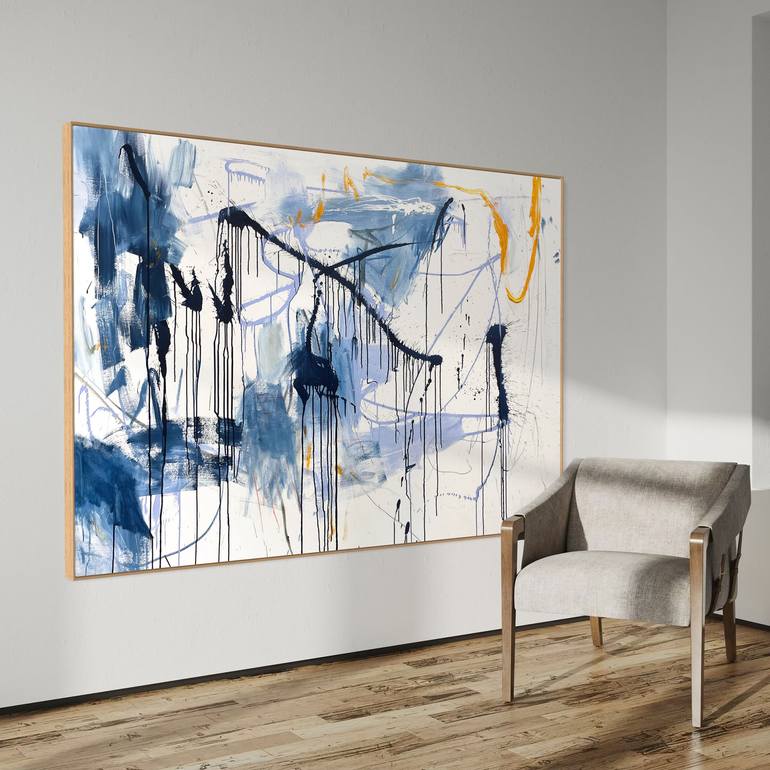 Original Abstract Expressionism Abstract Painting by Cheryl Harrison