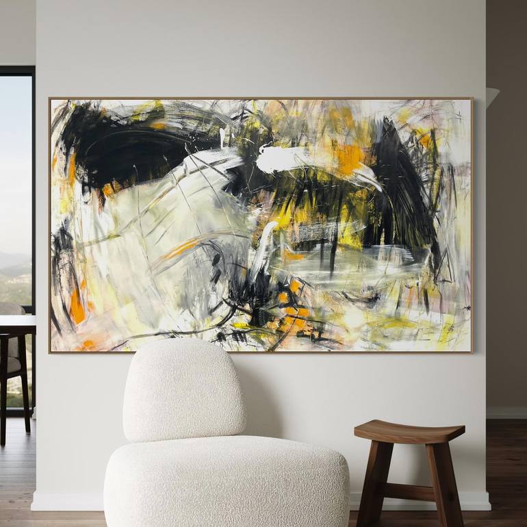 Original Abstract Expressionism Abstract Painting by Cheryl Harrison