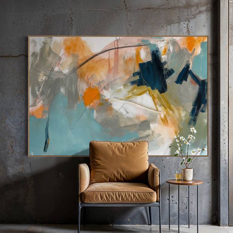 Original Abstract Expressionism Abstract Painting by Cheryl Harrison
