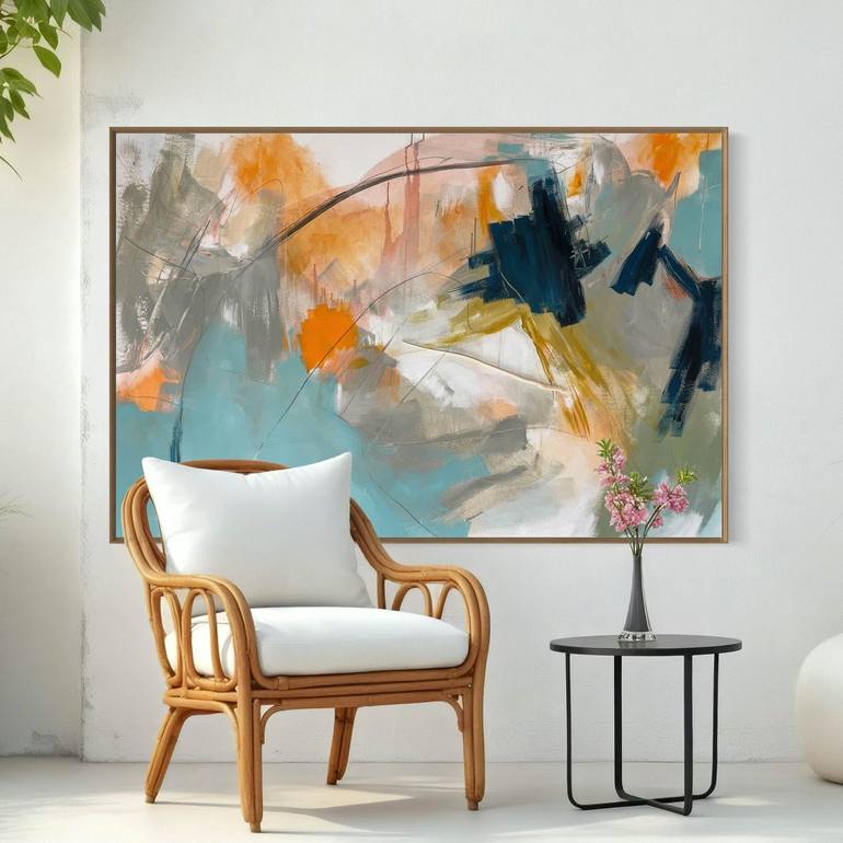 Original Abstract Expressionism Abstract Painting by Cheryl Harrison