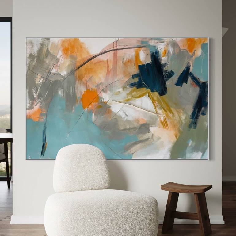 Original Abstract Expressionism Abstract Painting by Cheryl Harrison