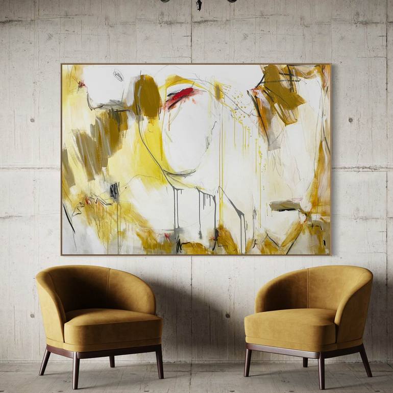 Original Abstract Expressionism Abstract Painting by Cheryl Harrison