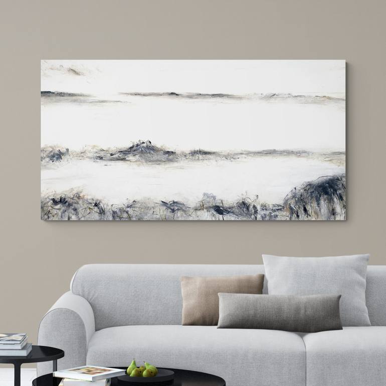 Original Abstract Beach Painting by Cheryl Harrison