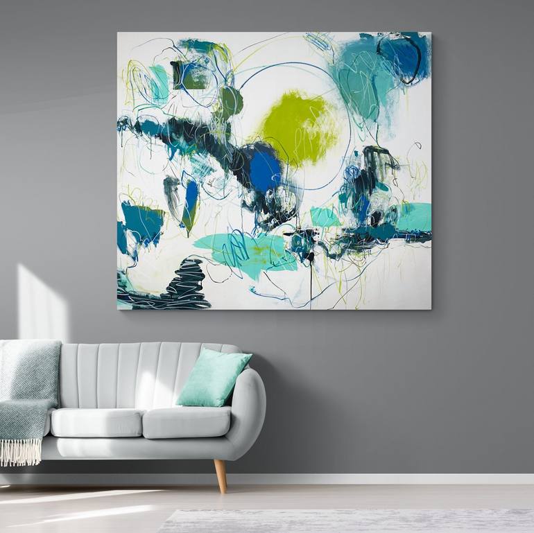 Original Abstract Expressionism Abstract Painting by Cheryl Harrison