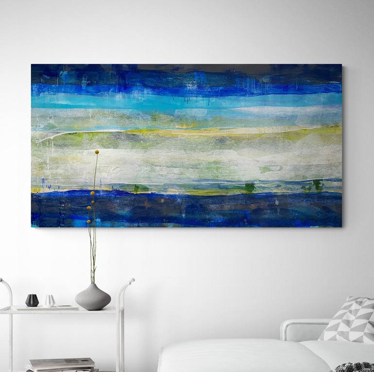 Original Abstract Seascape Painting by Cheryl Harrison