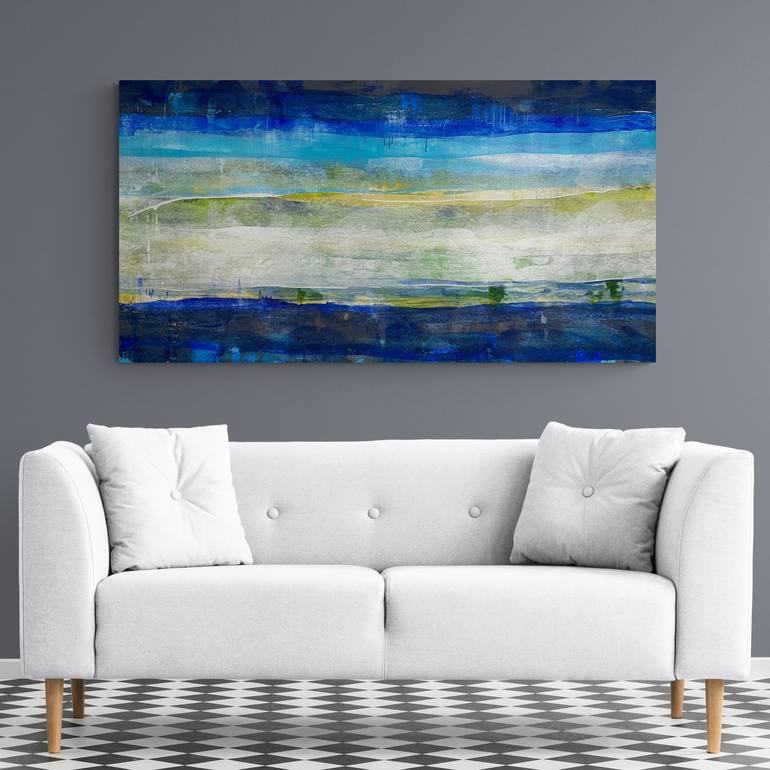 Original Abstract Seascape Painting by Cheryl Harrison