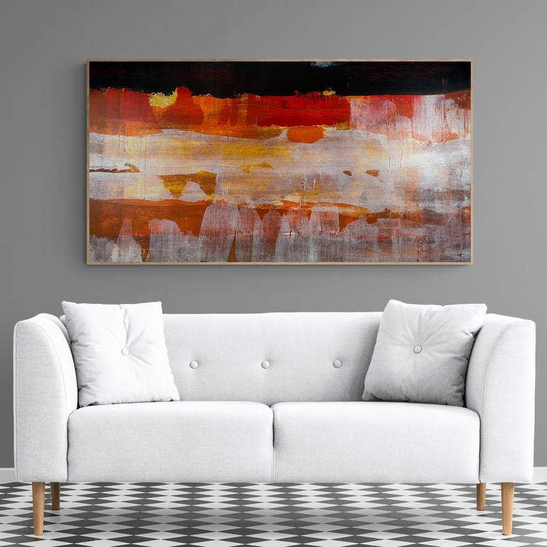 Original Abstract Expressionism Landscape Painting by Cheryl Harrison