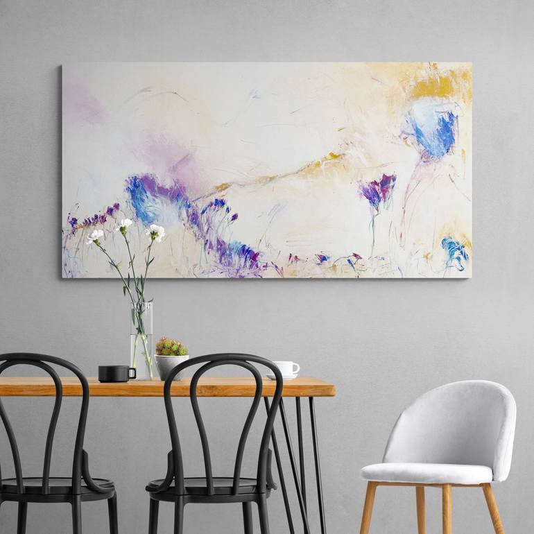 Original Abstract Floral Painting by Cheryl Harrison