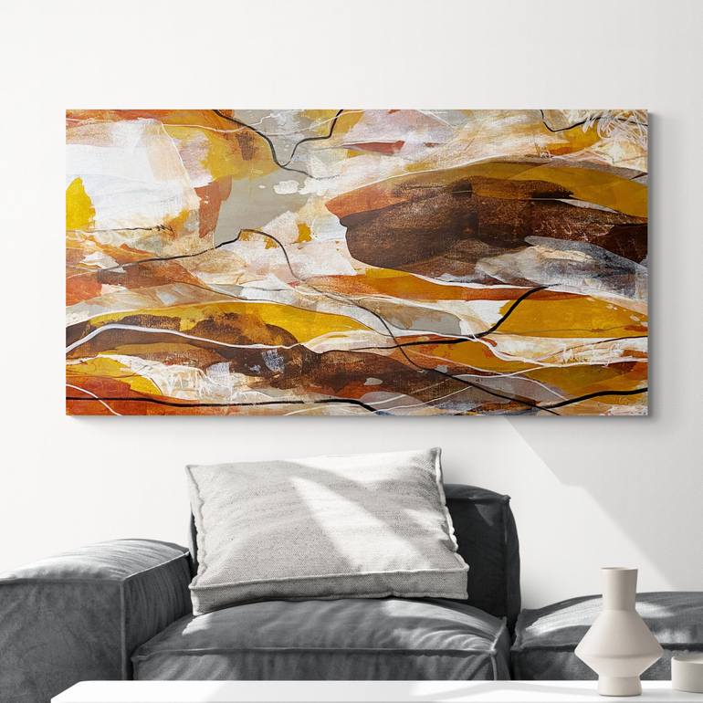 Original Abstract Landscape Painting by Cheryl Harrison