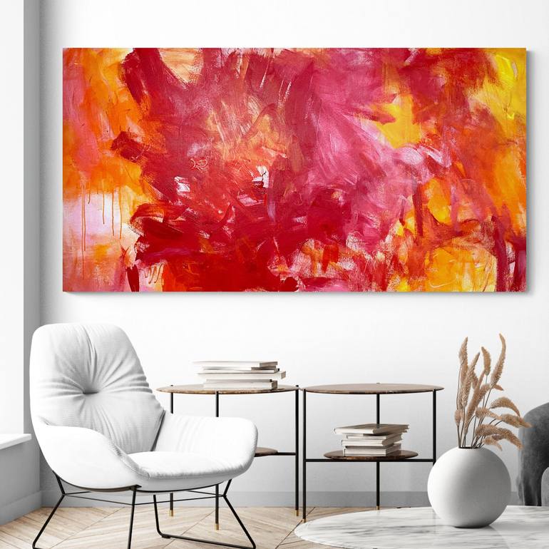 Original Abstract Love Painting by Cheryl Harrison