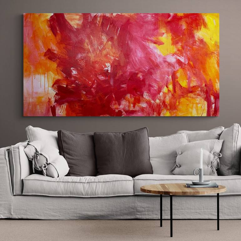 Original Abstract Love Painting by Cheryl Harrison