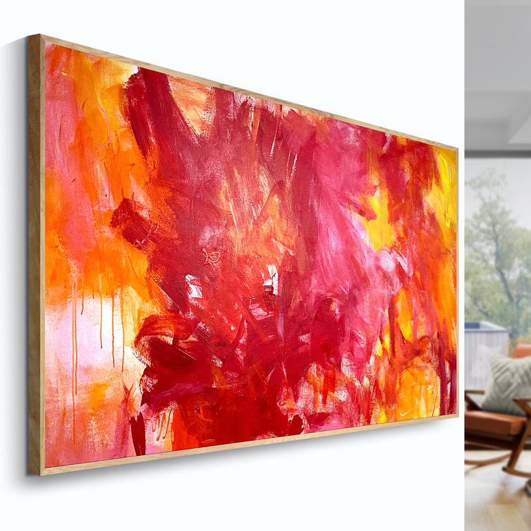 Original Abstract Love Painting by Cheryl Harrison