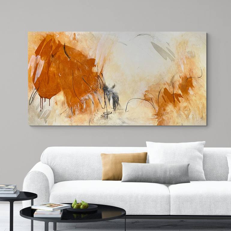Original Abstract Expressionism Landscape Painting by Cheryl Harrison