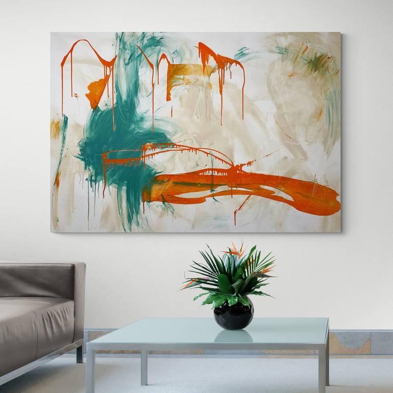 Original Abstract Expressionism Abstract Painting by Cheryl Harrison