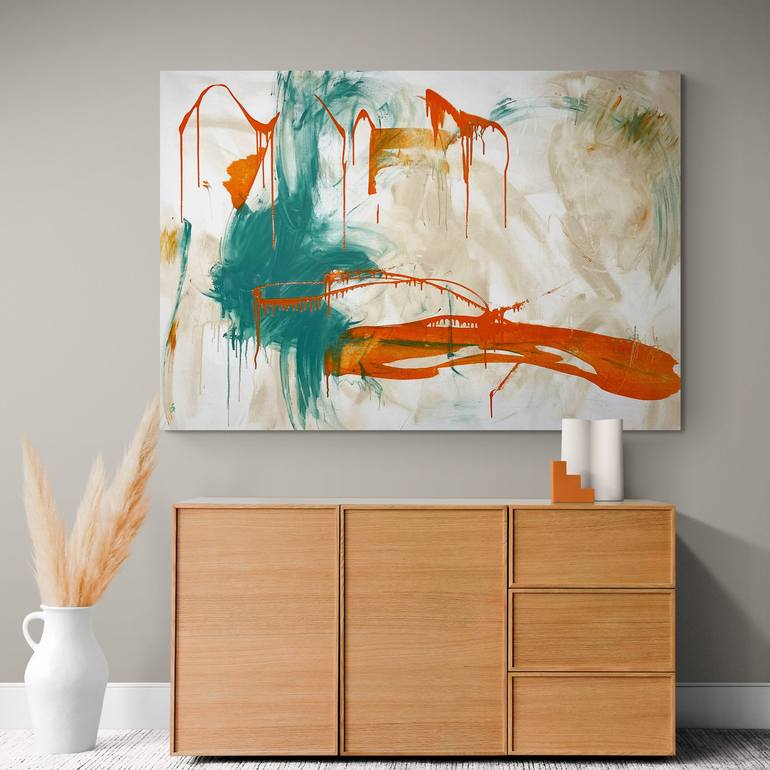 Original Abstract Expressionism Abstract Painting by Cheryl Harrison