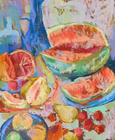 Original Impressionism Still Life Paintings by Barbara Vasileva