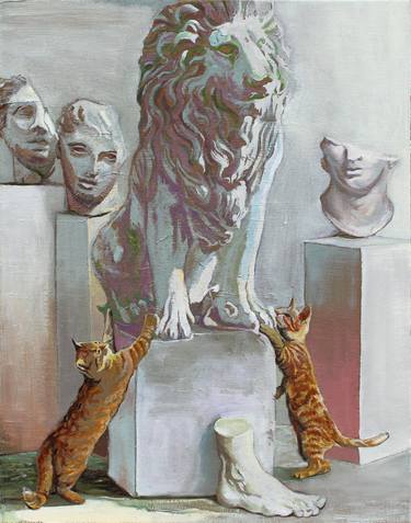 Original Cats Paintings by Timothy Adam Matthews