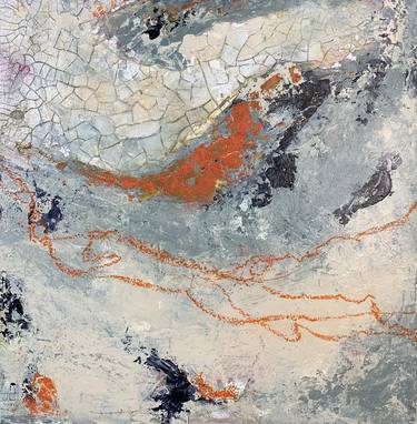 Original Abstract Expressionism Abstract Mixed Media by Jean Lurssen