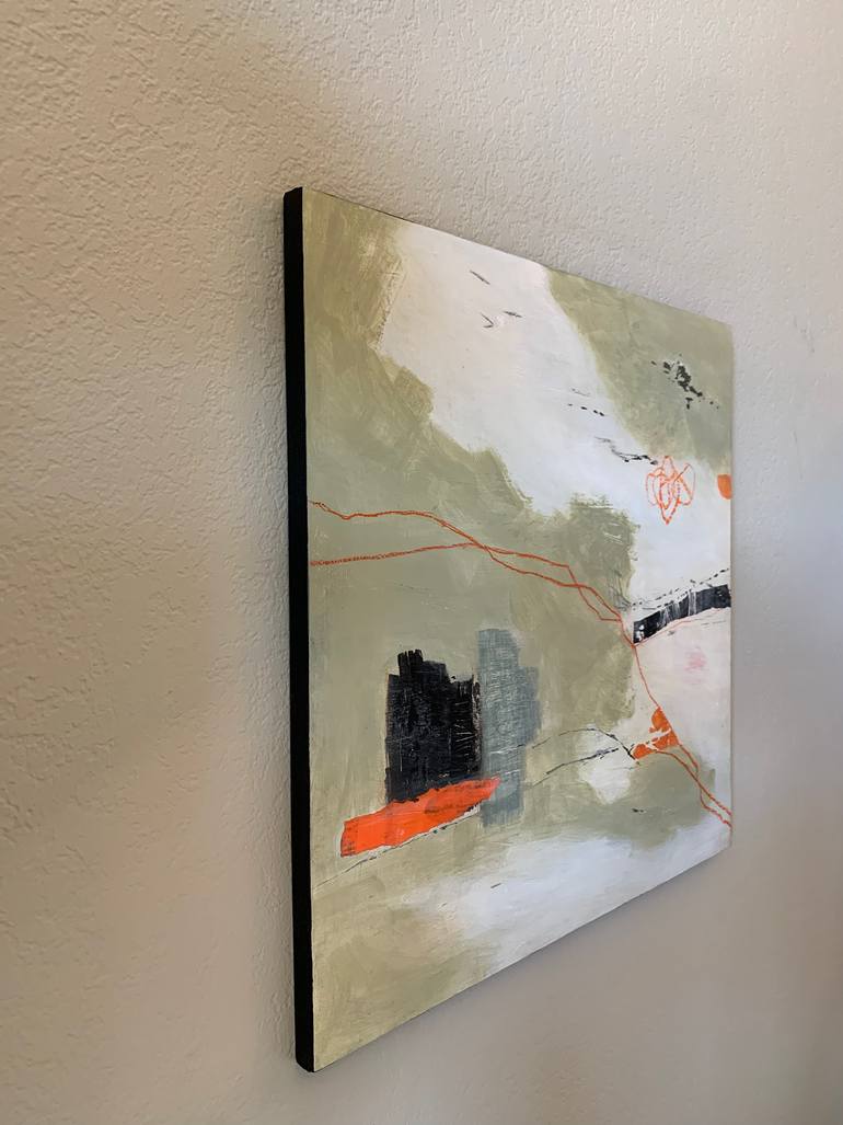 Original Abstract Expressionism Abstract Painting by Jean Lurssen