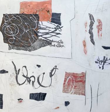 Original Abstract Expressionism Abstract Mixed Media by Jean Lurssen