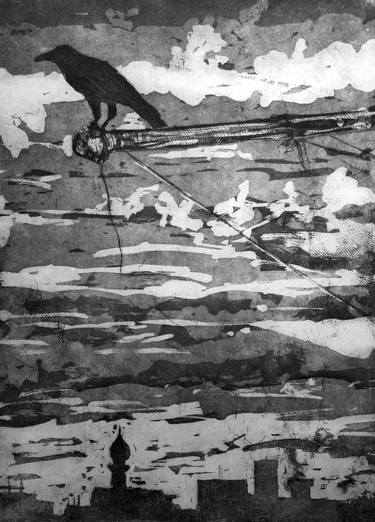 Original Abstract Animal Printmaking by Fawaz Rob