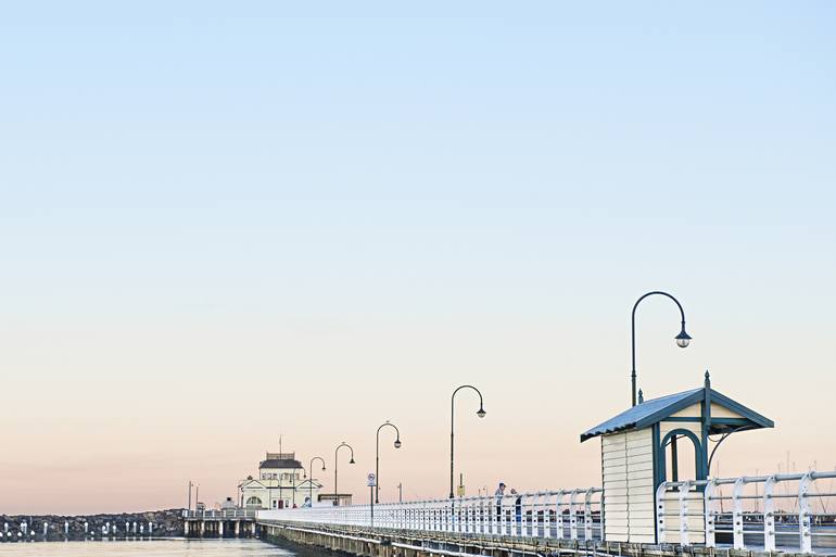 A Sleepy Sunrise St Kilda Pier Photography By Liza Clements