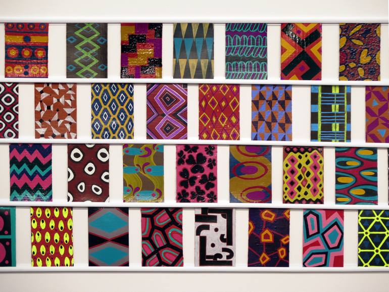 Original Abstract Patterns Painting by Molly Dilworth