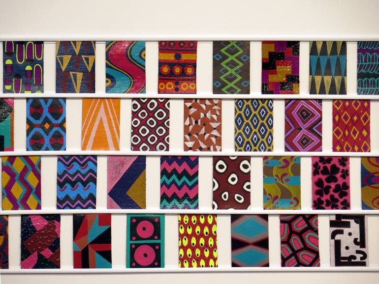 Original Folk Abstract Painting by Molly Dilworth