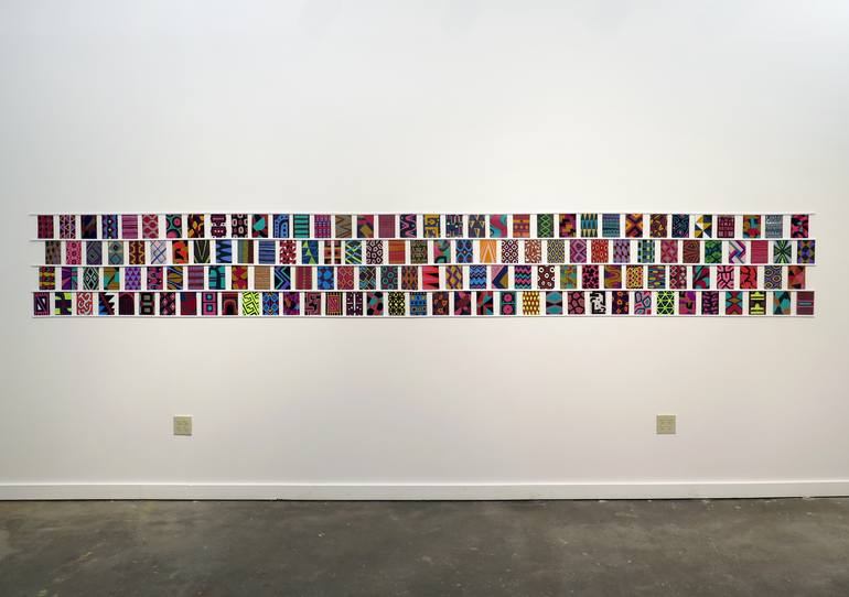 Original Folk Abstract Painting by Molly Dilworth