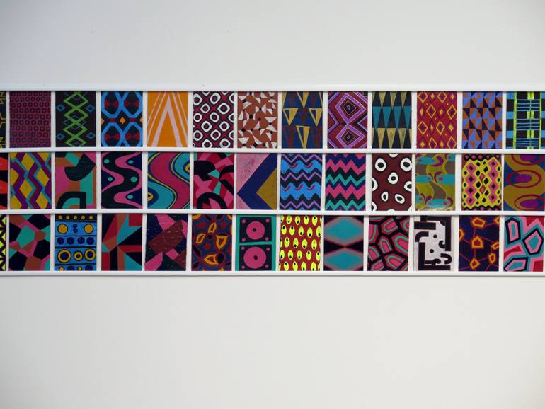 Original Folk Abstract Painting by Molly Dilworth