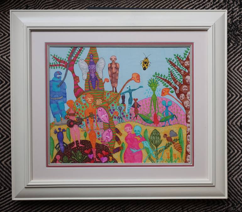 Original Figurative Botanic Drawing by Patrick Gourgouillat