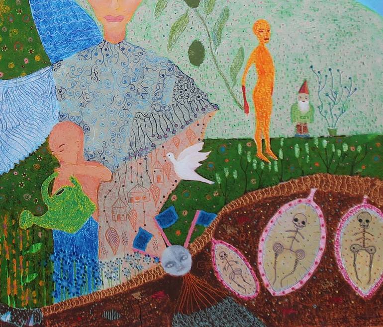 Original Figurative Landscape Painting by Patrick Gourgouillat