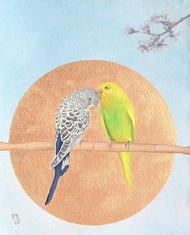 "Parakeets And Almond Blossoms or The Next Spring" thumb