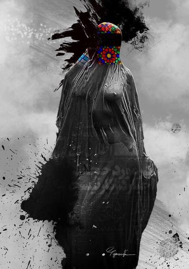Print of Women Digital by Ali Youssefi