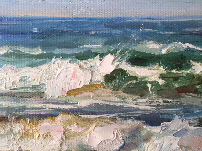 Original Fine Art Seascape Painting by Pavel Tiapugin