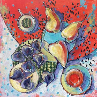 Original Abstract Still Life Paintings by Kateryna Ivonina