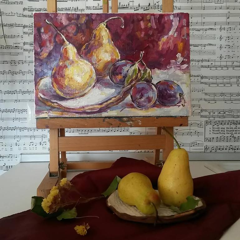 Original Expressionism Still Life Painting by Kateryna Ivonina