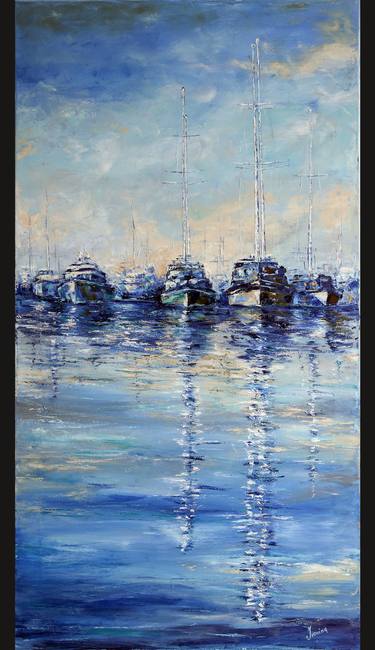 Print of Yacht Paintings by Kateryna Ivonina